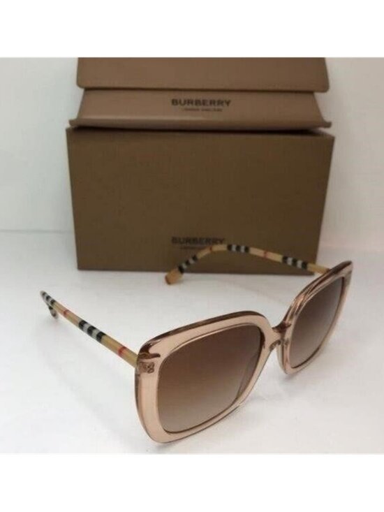 New - ? Original Burberry Caroll Gradient Brown Square Ladies Sunglasses BE432 main image 5
